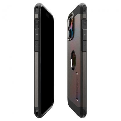 Spigen Tough Armor MagSafe Case - хибриден кейс с най-висока степен на защита с MagSafe за iPhone 15 Pro Max (тъмносив) 11