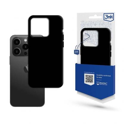 3MK Matt Case - силиконов (TPU) калъф за iPhone 15 Pro (черен)