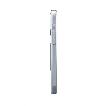 Uniq AirFender ID Flexible Case - удароустойчив силиконов (TPU) калъф с джоб за кредитна карта за iPhone 15 (прозрачен) 2