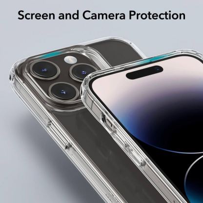 ESR Ice Shield Case - хибриден удароустойчив кейс за iPhone 15 Pro (прозрачен) 3