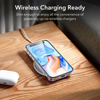 ESR Air Armor HaloLock MagSafe Case - хибриден удароустойчив кейс с MagSafe за iPhone 15 Plus (прозрачен) 7