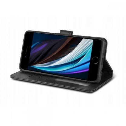 Tech-Protect Wallet Leather MagSafe Flip Case - кожен калъф, тип портфейл с отделящ се кейс с MagSafe за iPhone 15 Pro Max (черен) 5