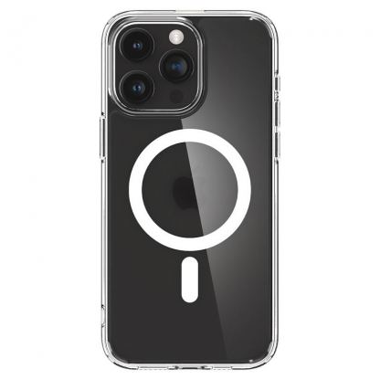 Spigen Ultra Hybrid MagSafe Case - хибриден кейс с висока степен на защита с MagSafe за iPhone 15 Pro (прозрачен-мат) 2