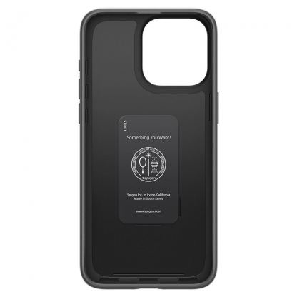 Spigen Thin Fit Case - качествен тънък матиран кейс за iPhone 15 Pro (черен) 3