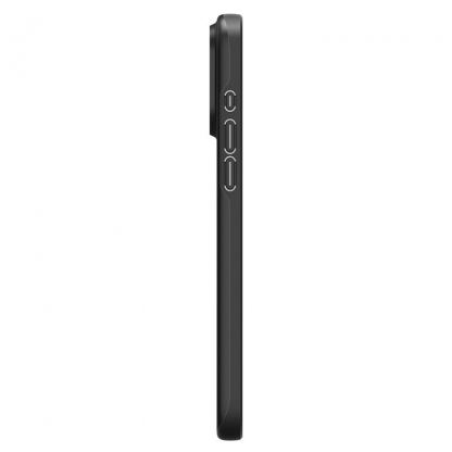 Spigen Thin Fit Case - качествен тънък матиран кейс за iPhone 15 Pro (черен) 5