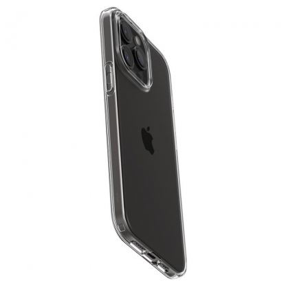 Spigen Liquid Crystal Case - тънък силиконов (TPU) калъф за iPhone 15 Pro Max (прозрачен)  8