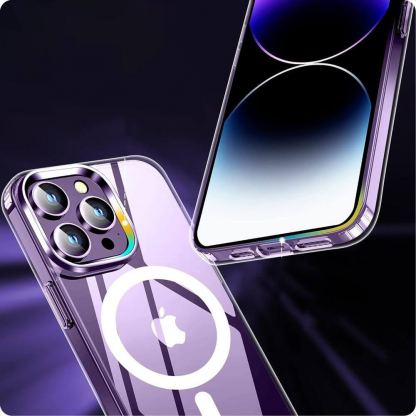 Tech-Protect Flexair Hybrid MagSafe Case - хибриден удароустойчив кейс с MagSafe за iPhone 15 (прозрачен) 4