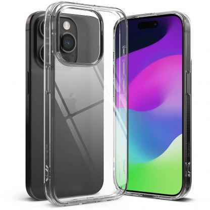 Ringke Fusion Crystal Case - хибриден удароустойчив кейс за iPhone 15 Pro Max (прозрачен) 4