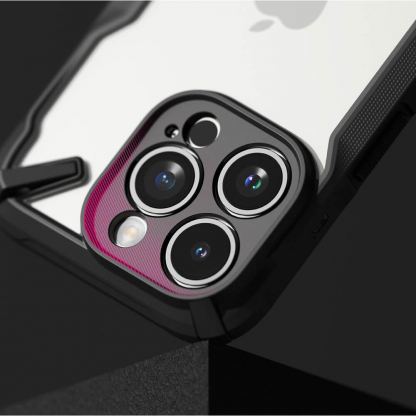 Ringke Fusion X Case - хибриден удароустойчив кейс за iPhone 15 Pro Max (черен-прозрачен) 7