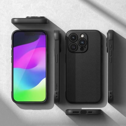 Ringke Onyx Case - силиконов (TPU) калъф за iPhone 15 Pro Max (черен) 6