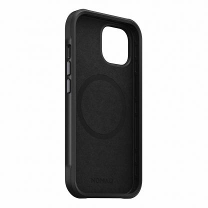 Nomad Rugged Case - хибриден удароустойчив кейс с MagSafe за iPhone 15 (черен) 5