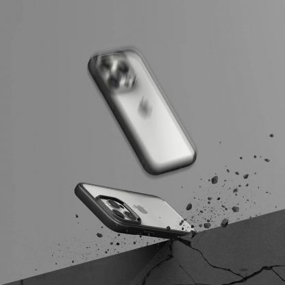 Ringke Fusion Bold Case - хибриден удароустойчив кейс за iPhone 15 Pro (черен-прозрачен) 7