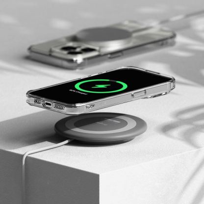 Ringke Fusion Magnetic Case - хибриден кейс с висока степен на защита с MagSafe за iPhone 15 Pro (прозрачен-мат)  8
