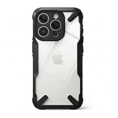 Ringke Fusion X Case - хибриден удароустойчив кейс за iPhone 15 Pro (черен-прозрачен) 4