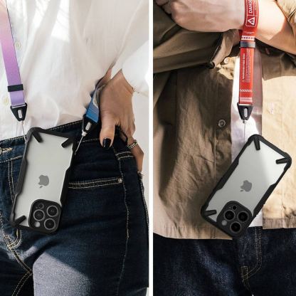Ringke Fusion X Case - хибриден удароустойчив кейс за iPhone 15 Pro (черен-прозрачен) 10