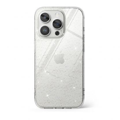 Ringke Air Glitter Case - силиконов (TPU) калъф за iPhone 15 Pro (прозрачен) 3