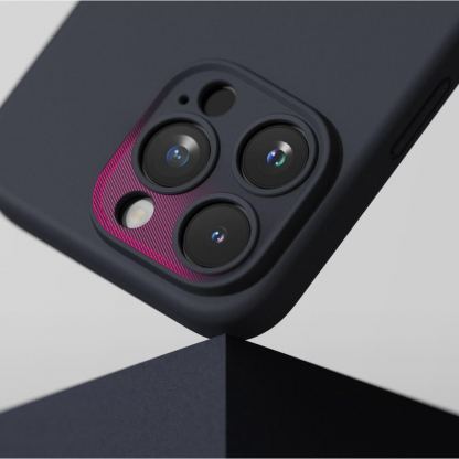 Ringke Liquid Silicone Magnetic Case - силиконов (TPU) калъф с MagSafe за iPhone 15 Pro (тъмносин) 7
