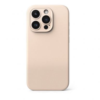 Ringke Liquid Silicone Magnetic Case - силиконов (TPU) калъф с MagSafe за iPhone 15 Pro (розов) 4