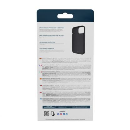 Prio Liquid Silicone Case - силиконов (TPU) калъф за iPhone 15 Pro (черен) 7