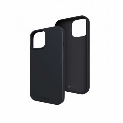 Prio Liquid Silicone Case - силиконов (TPU) калъф за iPhone 15 Pro Max (черен)