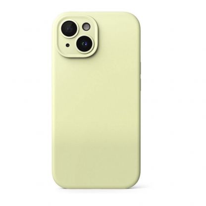Ringke Liquid Silicone Magnetic Case - силиконов (TPU) калъф с MagSafe за iPhone 15 (светлозелен) 4