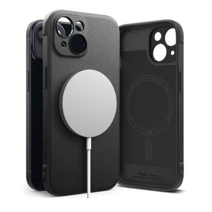 Ringke Onyx Magnetic MagSafe Case - силиконов (TPU) калъф с MagSafe за iPhone 15 (черен)