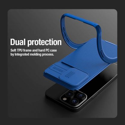 Nillkin CamShield Pro Hard Case - хибриден удароустойчив кейс за iPhone 15 Pro Max (зелен) 3