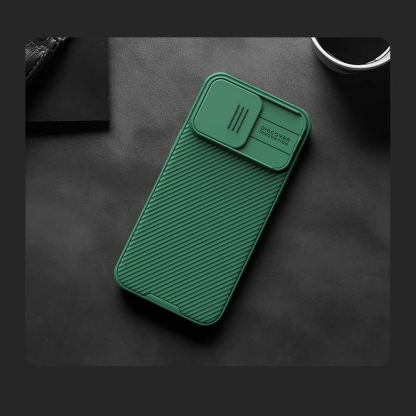 Nillkin CamShield Pro Hard Case - хибриден удароустойчив кейс за iPhone 15 Pro (зелен) 7