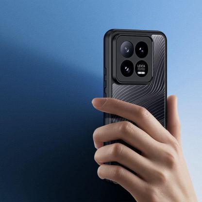 Dux Ducis Aimo Hybrid Case - хибриден удароустойчив кейс Xiaomi 14 Pro (черен-прозрачен) 4