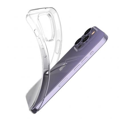 Ultra Clear TPU Cover - силиконов (TPU) калъф за iPhone 15 Pro (прозрачен)  3