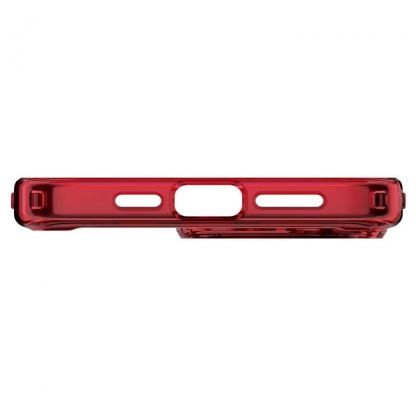 Spigen Ultra Hybrid MagSafe Case - хибриден кейс с висока степен на защита с MagSafe за iPhone 15 Pro (червен-мат)  5