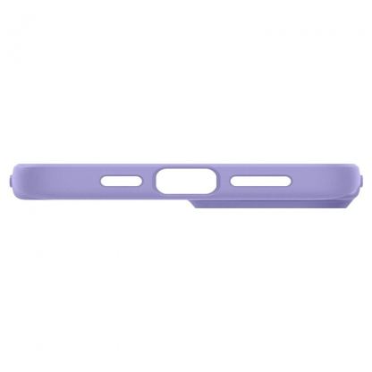 Spigen Thin Fit Case - качествен тънък матиран кейс за iPhone 15 (лилав) 7