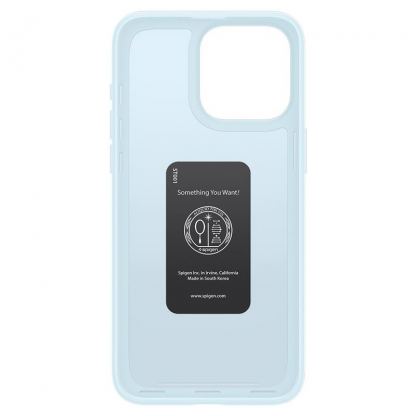Spigen Thin Fit Case - качествен тънък матиран кейс за iPhone 15 Pro (светлосин) 3