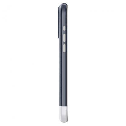 Spigen Classic C1 MagSafe Case - хибриден удароустойчив кейс с висока степен на защита с MagSafe за iPhone 15 Pro Max (сив)  3