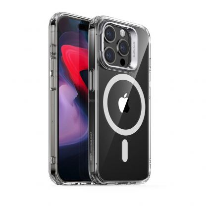 ESR Classic Kickstand HaloLock MagSafe Case - хибриден кейс с висока степен на защита с MagSafe за iPhone 15 Pro (прозрачен)  2