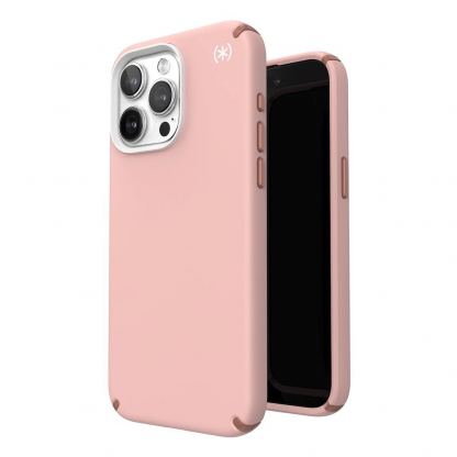 Speck Presidio 2 Pro Case - удароустойчив хибриден кейс за iPhone 15 Pro Max (розов)