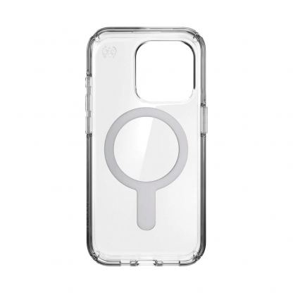 Speck Presidio ClickLock Perfect Clear Case - удароустойчив хибриден кейс с Magsafe за iPhone 15 Pro (прозрачен) 3