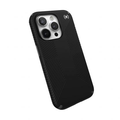 Speck Presidio 2 Grip Case - удароустойчив хибриден кейс за iPhone 15 Pro (черен) 4
