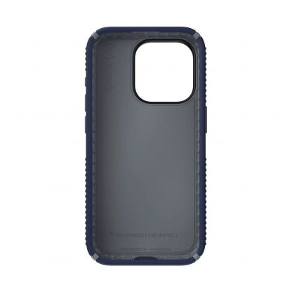 Speck Presidio 2 Grip Case - удароустойчив хибриден кейс за iPhone 15 Pro (тъмносин) 7