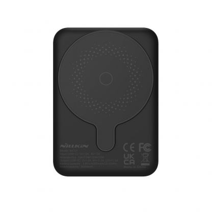 Nillkin PowerStone Magnetic Wireless Charging Power Bank 5000 mAh 15W - преносима външна батерия с USB-C порт и безжично зареждане с MagSafe (черен) 2