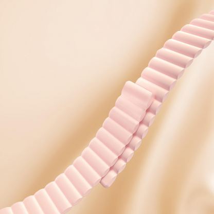 Kingxbar Silicone Magnetic Band - магнитна силиконова каишка за Apple Watch 42мм, 44мм, 45мм, 46мм, Ultra 49мм (розов) 2