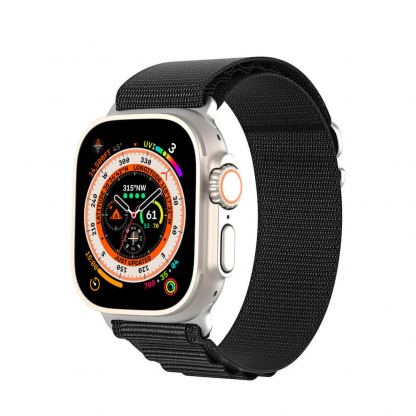 Dux Ducis Sport Buckle Strap GS Version - текстилна каишка за Apple Watch 42мм, 44мм, 45мм, 46мм, Ultra 49мм (черен) 3