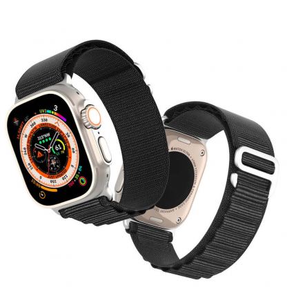 Dux Ducis Sport Buckle Strap GS Version - текстилна каишка за Apple Watch 42мм, 44мм, 45мм, 46мм, Ultra 49мм (черен) 5