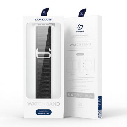 Dux Ducis Sport Buckle Strap GS Version - текстилна каишка за Apple Watch 42мм, 44мм, 45мм, 46мм, Ultra 49мм (черен) 11