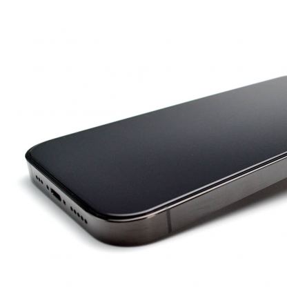 Wozinsky Easy Fit Full Glue 3D Tempered Glass - калено стъклено защитно покритие за дисплея на iPhone 15 (черен-прозрачен) 5