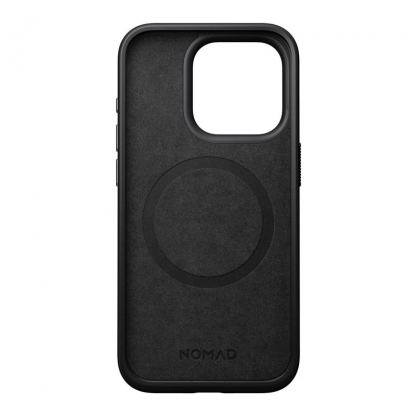 Nomad Modern Leather MagSafe Case - кожен (естествена кожа) кейс с MagSafe за iPhone 15 Pro (черен) 4