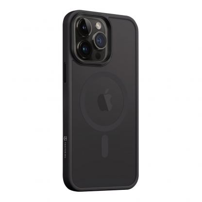 Tactical MagForce Hyperstealth Cover - хибриден удароустойчив кейс с MagSafe за iPhone 14 Pro Max (черен) 2