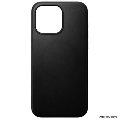 Nomad Modern Leather MagSafe Case - кожен (естествена кожа) кейс с MagSafe за iPhone 15 Pro Max (черен) 4