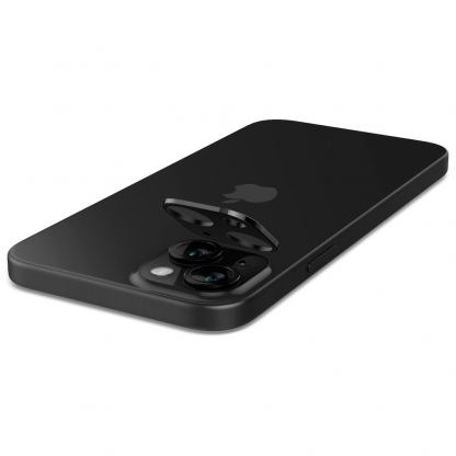 Spigen Optik Lens Protector - комплект 2 броя предпазни стъклени протектора за камерата на iPhone 15, iPhone 15 Plus, iPhone 14, iPhone 14 Plus (черен) 5