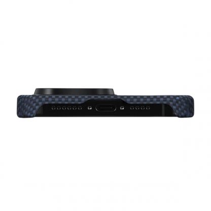 Pitaka MagEZ 4 1500D Star Peak Aramid Fiber MagSafe Case - кевларен кейс с MagSafe за iPhone 15 Pro Max (син-жълт) 5